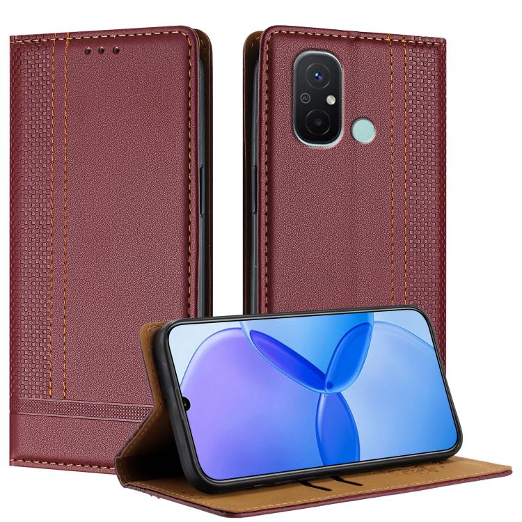 Stitching Design Scratch-Resistant Vegan Leather Phone Case, For Redmi K60 Ultra, For Redmi K70, For Redmi 12 4G, For Redmi Note 12S, For Redmi Note 12 4G Global, For Redmi Note 12 Turbo, For Redmi Note 12 Pro+ Global, For Redmi Note 12 Pro 5G Global  ...