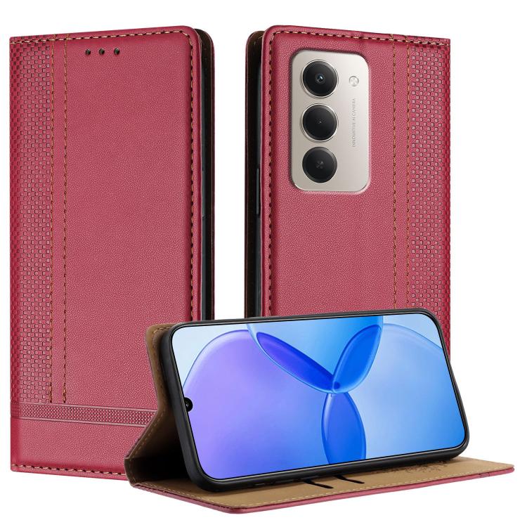 Stitching Design Scratch-Resistant Vegan Leather Phone Case, For Redmi 15 5G Global/15 4G SEA 169.5mm, For Redmi 15 5G / 4G EU 171mm, For Redmi 15C 5G / 4G Global 171, For Redmi A5 4G 173.3mm, For Redmi A5 4G 171.7mm / Poco C71                         ...