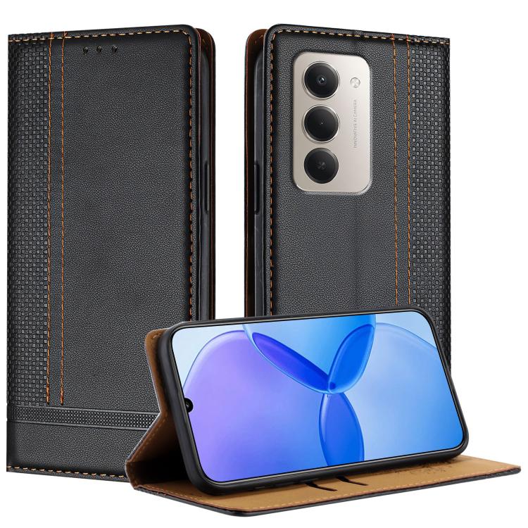 Stitching Design Scratch-Resistant Vegan Leather Phone Case, For Redmi 15 5G Global/15 4G SEA 169.5mm, For Redmi 15 5G / 4G EU 171mm, For Redmi 15C 5G / 4G Global 171, For Redmi A5 4G 173.3mm, For Redmi A5 4G 171.7mm / Poco C71                         ...