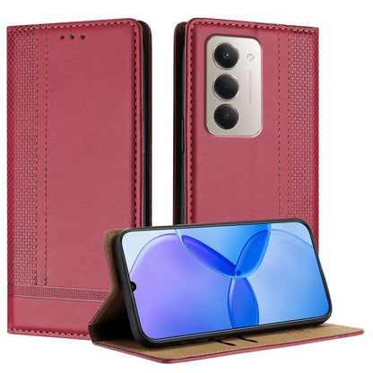 Stitching Design Scratch-Resistant Vegan Leather Phone Case, For Redmi 15 5G Global/15 4G SEA 169.5mm, For Redmi 15 5G / 4G EU 171mm, For Redmi 15C 5G / 4G Global 171, For Redmi A5 4G 173.3mm, For Redmi A5 4G 171.7mm / Poco C71                         ...
