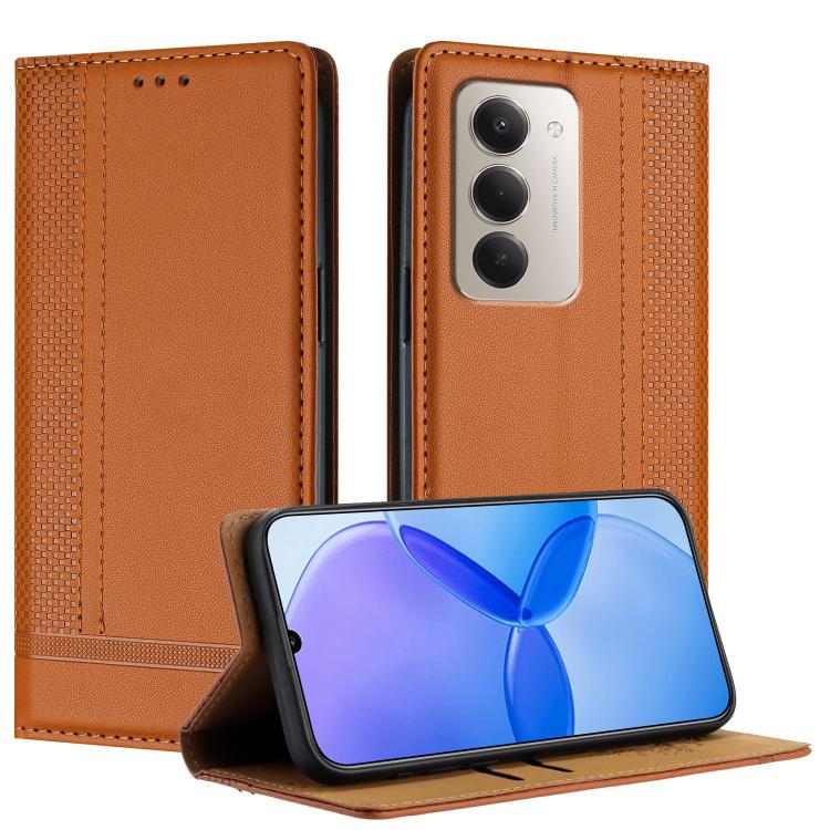 Stitching Design Scratch-Resistant Vegan Leather Phone Case, For Redmi 15 5G Global/15 4G SEA 169.5mm, For Redmi 15 5G / 4G EU 171mm, For Redmi 15C 5G / 4G Global 171, For Redmi A5 4G 173.3mm, For Redmi A5 4G 171.7mm / Poco C71                         ...