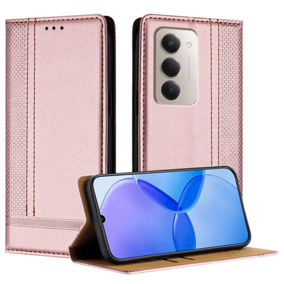 Stitching Design Scratch-Resistant Vegan Leather Phone Case, For Redmi 15 5G Global/15 4G SEA 169.5mm, For Redmi 15 5G / 4G EU 171mm, For Redmi 15C 5G / 4G Global 171, For Redmi A5 4G 173.3mm, For Redmi A5 4G 171.7mm / Poco C71                         ...