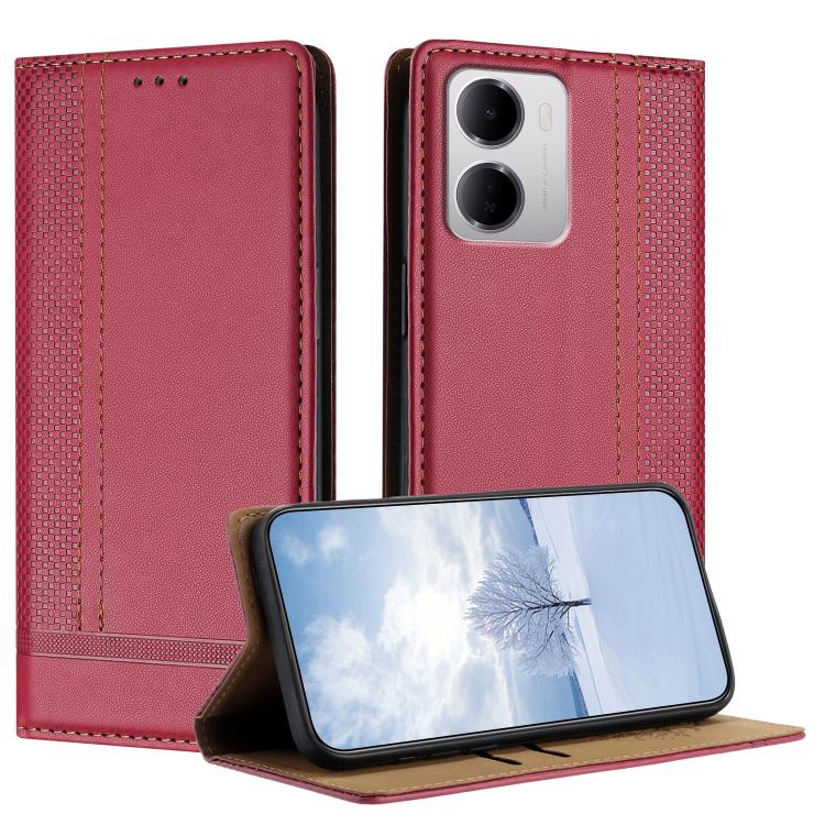 Stitching Design Scratch-Resistant Vegan Leather Phone Case, For Redmi K90 Max 5G, For Redmi 15a 5G, For Redmi A7 Pro 4G 171mm, For Redmi Turbo 5 Max 5G, For Redmi Turbo 5 5G / Poco X8 Pro 5G, For Redmi Note 15 Pro+ 5G Global 163.3                     ...
