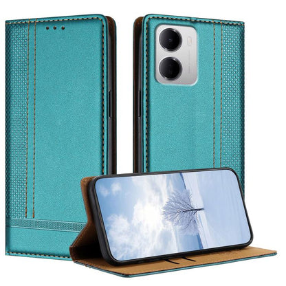 Stitching Design Scratch-Resistant Vegan Leather Phone Case, For Redmi K90 Max 5G, For Redmi 15a 5G, For Redmi A7 Pro 4G 171mm, For Redmi Turbo 5 Max 5G, For Redmi Turbo 5 5G / Poco X8 Pro 5G, For Redmi Note 15 Pro+ 5G Global 163.3                     ...