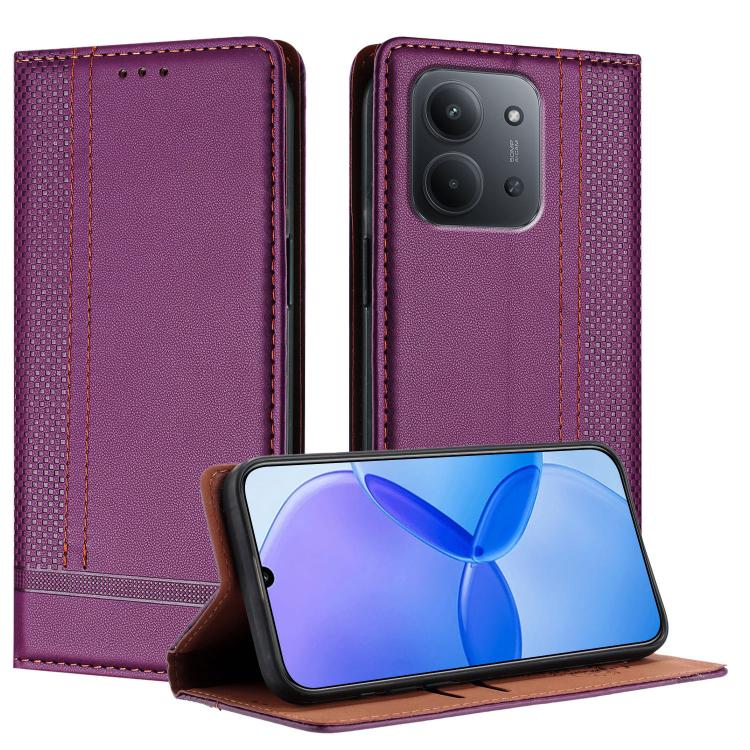 Stitching Design Scratch-Resistant Vegan Leather Phone Case, For Redmi 15 5G Global/15 4G SEA 169.5mm, For Redmi 15 5G / 4G EU 171mm, For Redmi 15C 5G / 4G Global 171, For Redmi A5 4G 173.3mm, For Redmi A5 4G 171.7mm / Poco C71                         ...