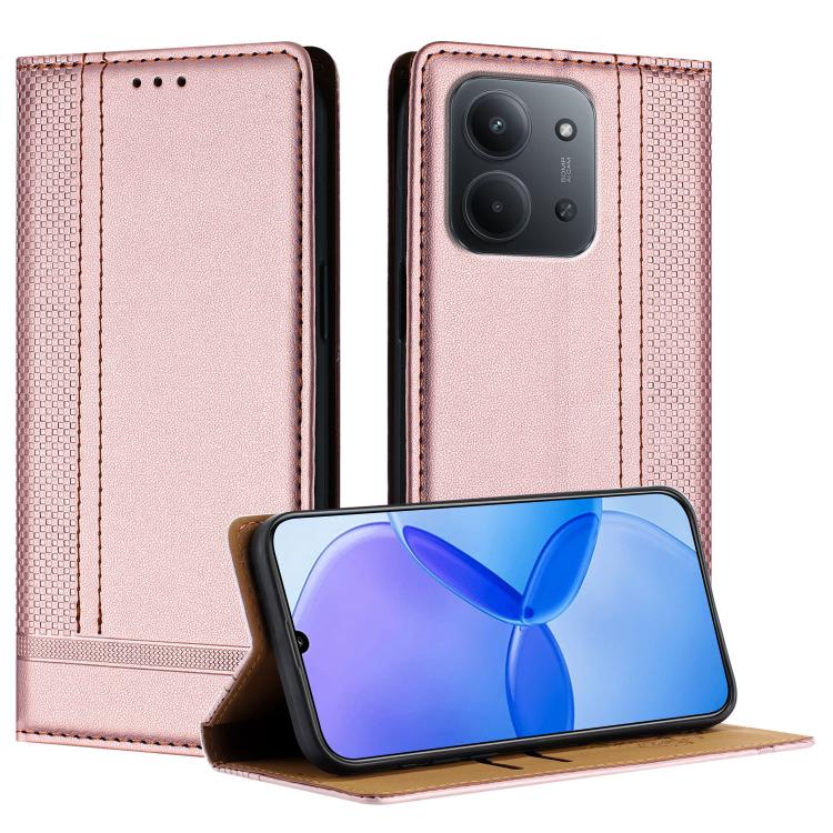 Stitching Design Scratch-Resistant Vegan Leather Phone Case, For Redmi K90 Max 5G, For Redmi 15a 5G, For Redmi A7 Pro 4G 171mm, For Redmi Turbo 5 Max 5G, For Redmi Turbo 5 5G / Poco X8 Pro 5G, For Redmi Note 15 Pro+ 5G Global 163.3                     ...