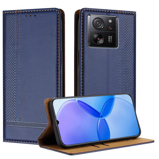 Stitching Design Scratch-Resistant Vegan Leather Phone Case, For Redmi K60 Ultra, For Redmi K70, For Redmi 12 4G, For Redmi Note 12S, For Redmi Note 12 4G Global, For Redmi Note 12 Turbo, For Redmi Note 12 Pro+ Global, For Redmi Note 12 Pro 5G Global