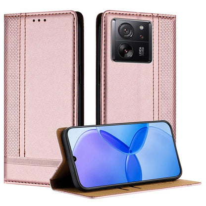 Stitching Design Scratch-Resistant Vegan Leather Phone Case, For Redmi K60 Ultra, For Redmi K70, For Redmi 12 4G, For Redmi Note 12S, For Redmi Note 12 4G Global, For Redmi Note 12 Turbo, For Redmi Note 12 Pro+ Global, For Redmi Note 12 Pro 5G Global  ...