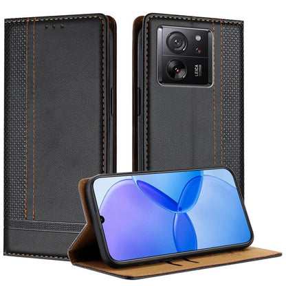 Stitching Design Scratch-Resistant Vegan Leather Phone Case, For Redmi K60 Ultra, For Redmi K70, For Redmi 12 4G, For Redmi Note 12S, For Redmi Note 12 4G Global, For Redmi Note 12 Turbo, For Redmi Note 12 Pro+ Global, For Redmi Note 12 Pro 5G Global  ...