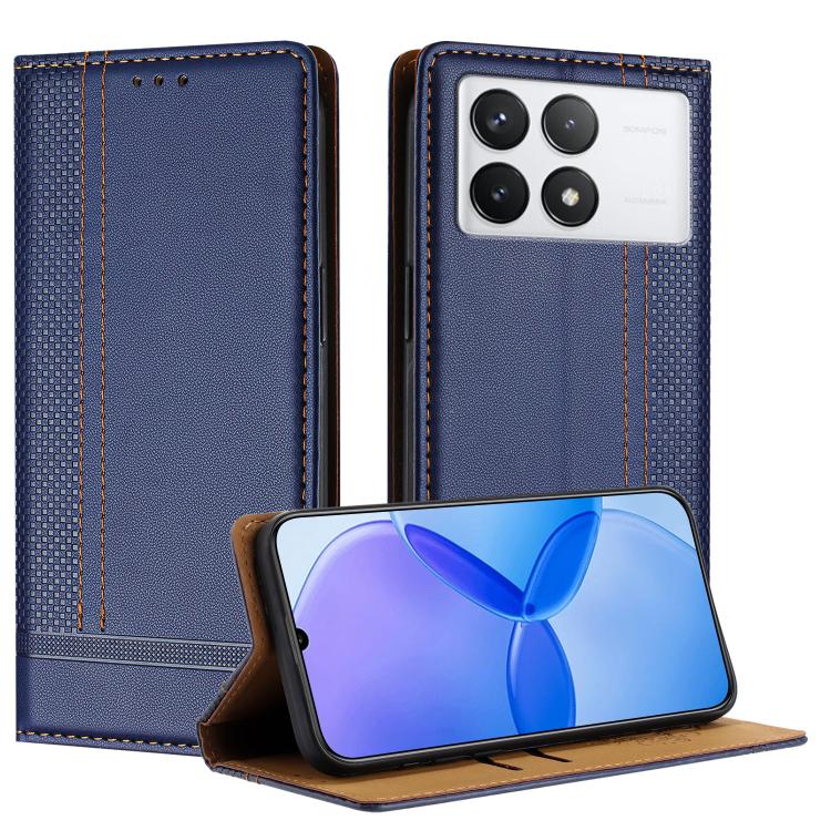 Stitching Design Scratch-Resistant Vegan Leather Phone Case, For Redmi K60 Ultra, For Redmi K70, For Redmi 12 4G, For Redmi Note 12S, For Redmi Note 12 4G Global, For Redmi Note 12 Turbo, For Redmi Note 12 Pro+ Global, For Redmi Note 12 Pro 5G Global  ...