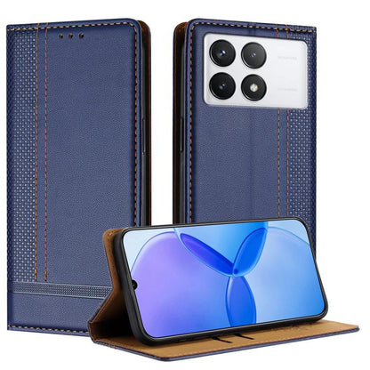 Stitching Design Scratch-Resistant Vegan Leather Phone Case, For Redmi K60 Ultra, For Redmi K70, For Redmi 12 4G, For Redmi Note 12S, For Redmi Note 12 4G Global, For Redmi Note 12 Turbo, For Redmi Note 12 Pro+ Global, For Redmi Note 12 Pro 5G Global  ...