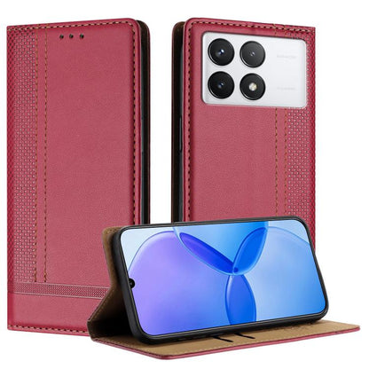 Stitching Design Scratch-Resistant Vegan Leather Phone Case, For Redmi K60 Ultra, For Redmi K70, For Redmi 12 4G, For Redmi Note 12S, For Redmi Note 12 4G Global, For Redmi Note 12 Turbo, For Redmi Note 12 Pro+ Global, For Redmi Note 12 Pro 5G Global  ...