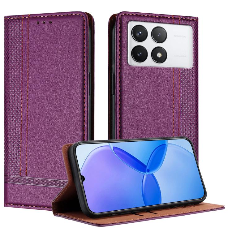 Stitching Design Scratch-Resistant Vegan Leather Phone Case, For Redmi K60 Ultra, For Redmi K70, For Redmi 12 4G, For Redmi Note 12S, For Redmi Note 12 4G Global, For Redmi Note 12 Turbo, For Redmi Note 12 Pro+ Global, For Redmi Note 12 Pro 5G Global  ...