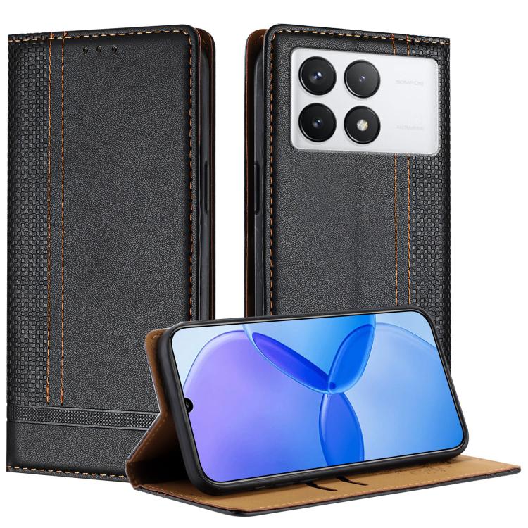 Stitching Design Scratch-Resistant Vegan Leather Phone Case, For Redmi K60 Ultra, For Redmi K70, For Redmi 12 4G, For Redmi Note 12S, For Redmi Note 12 4G Global, For Redmi Note 12 Turbo, For Redmi Note 12 Pro+ Global, For Redmi Note 12 Pro 5G Global  ...