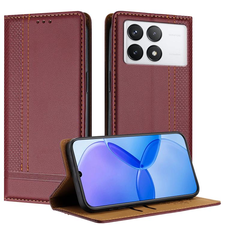 Stitching Design Scratch-Resistant Vegan Leather Phone Case, For Redmi K60 Ultra, For Redmi K70, For Redmi 12 4G, For Redmi Note 12S, For Redmi Note 12 4G Global, For Redmi Note 12 Turbo, For Redmi Note 12 Pro+ Global, For Redmi Note 12 Pro 5G Global  ...