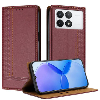 Stitching Design Scratch-Resistant Vegan Leather Phone Case, For Redmi K60 Ultra, For Redmi K70, For Redmi 12 4G, For Redmi Note 12S, For Redmi Note 12 4G Global, For Redmi Note 12 Turbo, For Redmi Note 12 Pro+ Global, For Redmi Note 12 Pro 5G Global  ...