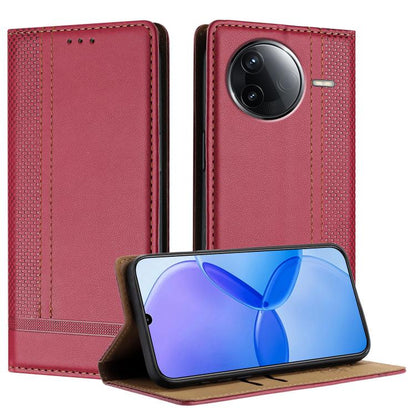 Stitching Design Scratch-Resistant Vegan Leather Phone Case, For Redmi 15 5G Global/15 4G SEA 169.5mm, For Redmi 15 5G / 4G EU 171mm, For Redmi 15C 5G / 4G Global 171, For Redmi A5 4G 173.3mm, For Redmi A5 4G 171.7mm / Poco C71                         ...