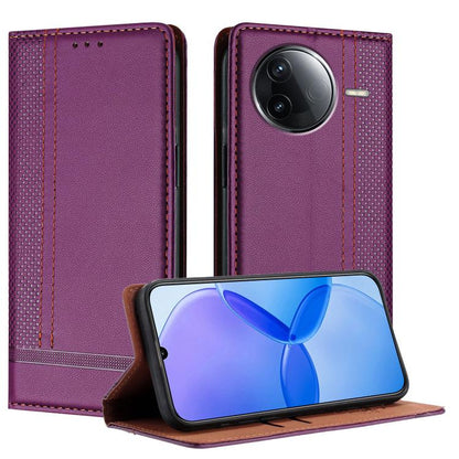 Stitching Design Scratch-Resistant Vegan Leather Phone Case, For Redmi 15 5G Global/15 4G SEA 169.5mm, For Redmi 15 5G / 4G EU 171mm, For Redmi 15C 5G / 4G Global 171, For Redmi A5 4G 173.3mm, For Redmi A5 4G 171.7mm / Poco C71                         ...