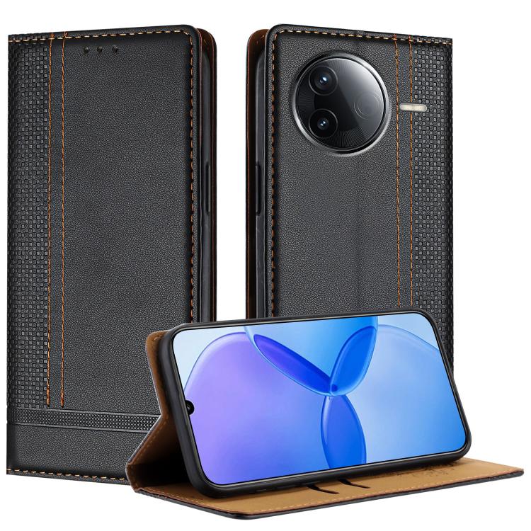 Stitching Design Scratch-Resistant Vegan Leather Phone Case, For Redmi 15 5G Global/15 4G SEA 169.5mm, For Redmi 15 5G / 4G EU 171mm, For Redmi 15C 5G / 4G Global 171, For Redmi A5 4G 173.3mm, For Redmi A5 4G 171.7mm / Poco C71                         ...