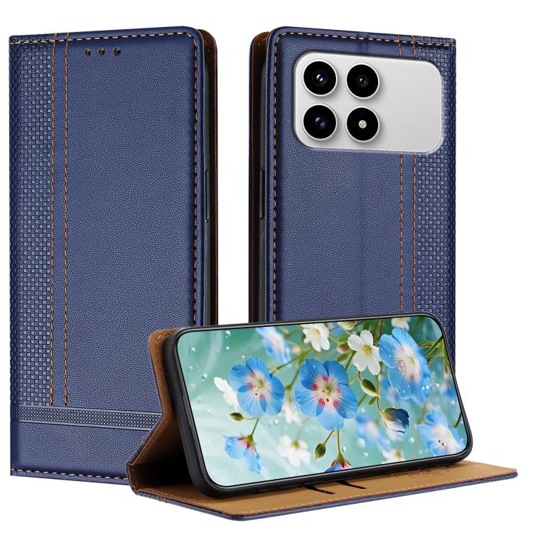 Stitching Design Scratch-Resistant Vegan Leather Phone Case, For Redmi K90 Max 5G, For Redmi 15a 5G, For Redmi A7 Pro 4G 171mm, For Redmi Turbo 5 Max 5G, For Redmi Turbo 5 5G / Poco X8 Pro 5G, For Redmi Note 15 Pro+ 5G Global 163.3                     ...