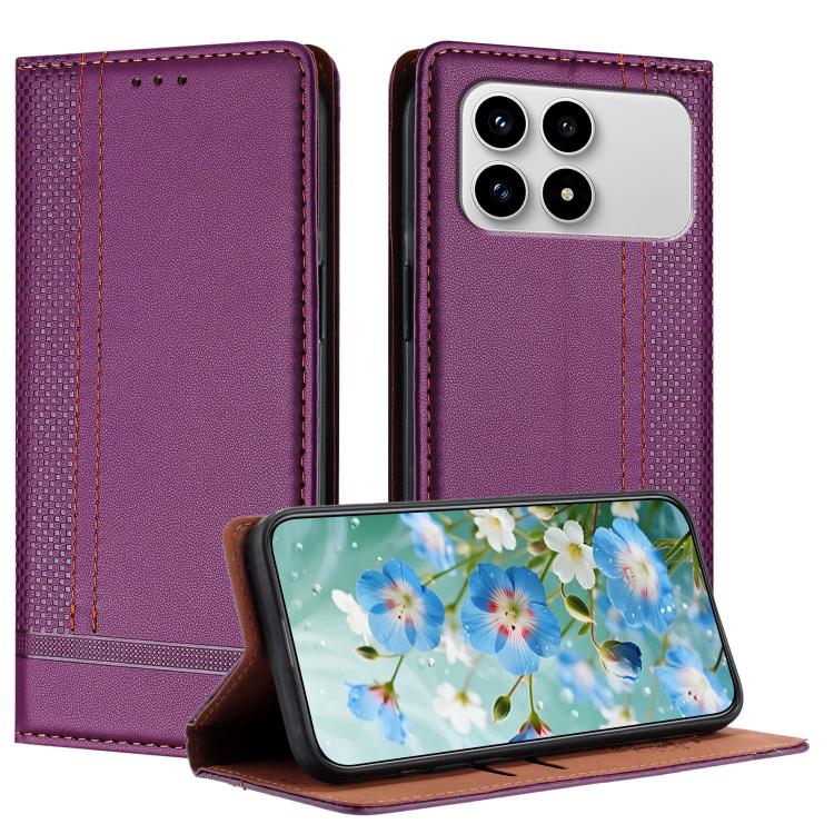 Stitching Design Scratch-Resistant Vegan Leather Phone Case, For Redmi K90 Max 5G, For Redmi 15a 5G, For Redmi A7 Pro 4G 171mm, For Redmi Turbo 5 Max 5G, For Redmi Turbo 5 5G / Poco X8 Pro 5G, For Redmi Note 15 Pro+ 5G Global 163.3                     ...