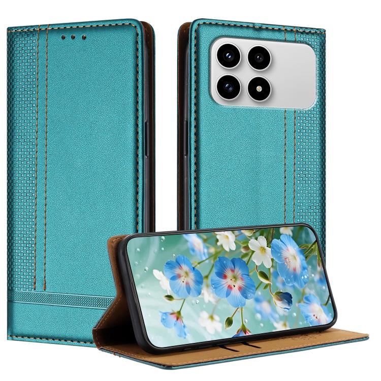 Stitching Design Scratch-Resistant Vegan Leather Phone Case, For Redmi K90 Max 5G, For Redmi 15a 5G, For Redmi A7 Pro 4G 171mm, For Redmi Turbo 5 Max 5G, For Redmi Turbo 5 5G / Poco X8 Pro 5G, For Redmi Note 15 Pro+ 5G Global 163.3                     ...