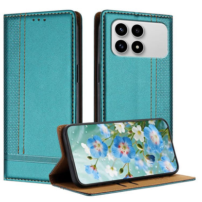 Stitching Design Scratch-Resistant Vegan Leather Phone Case, For Redmi K90 Max 5G, For Redmi 15a 5G, For Redmi A7 Pro 4G 171mm, For Redmi Turbo 5 Max 5G, For Redmi Turbo 5 5G / Poco X8 Pro 5G, For Redmi Note 15 Pro+ 5G Global 163.3                     ...