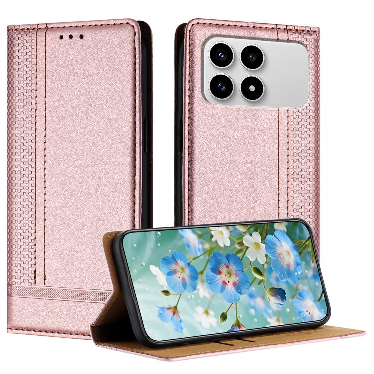 Stitching Design Scratch-Resistant Vegan Leather Phone Case, For Redmi K90 Max 5G, For Redmi 15a 5G, For Redmi A7 Pro 4G 171mm, For Redmi Turbo 5 Max 5G, For Redmi Turbo 5 5G / Poco X8 Pro 5G, For Redmi Note 15 Pro+ 5G Global 163.3                     ...