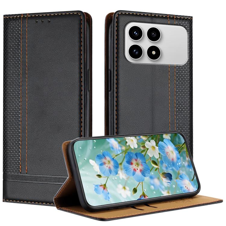 Stitching Design Scratch-Resistant Vegan Leather Phone Case, For Redmi K90 Max 5G, For Redmi 15a 5G, For Redmi A7 Pro 4G 171mm, For Redmi Turbo 5 Max 5G, For Redmi Turbo 5 5G / Poco X8 Pro 5G, For Redmi Note 15 Pro+ 5G Global 163.3                     ...