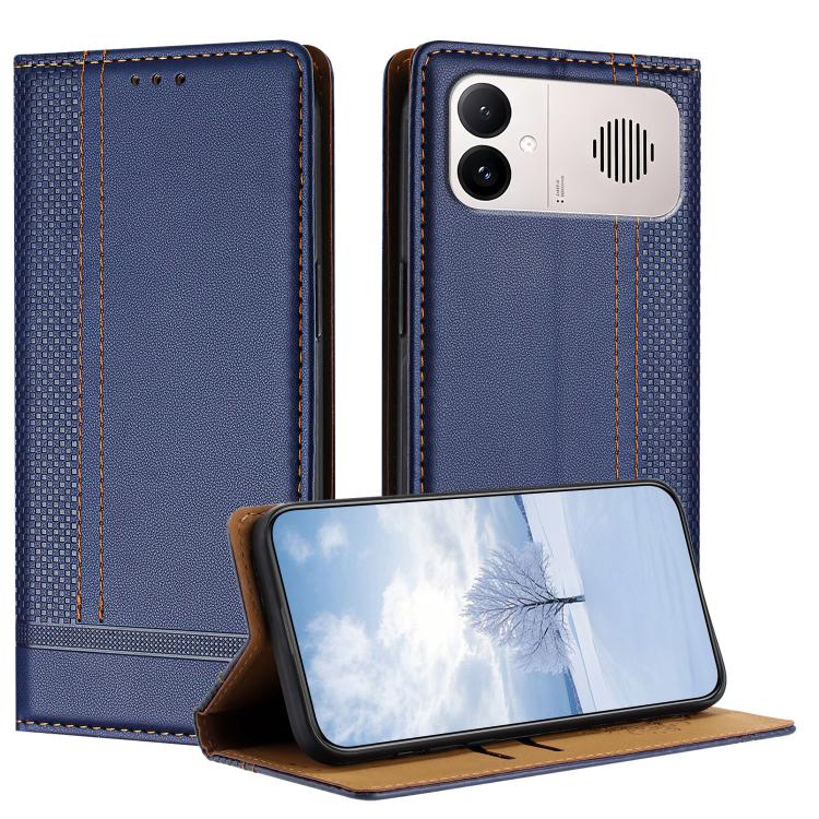 Stitching Design Scratch-Resistant Vegan Leather Phone Case, For Redmi K90 Max 5G, For Redmi 15a 5G, For Redmi A7 Pro 4G 171mm, For Redmi Turbo 5 Max 5G, For Redmi Turbo 5 5G / Poco X8 Pro 5G, For Redmi Note 15 Pro+ 5G Global 163.3                     ...
