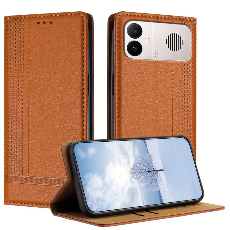 Stitching Design Scratch-Resistant Vegan Leather Phone Case, For Redmi K90 Max 5G, For Redmi 15a 5G, For Redmi A7 Pro 4G 171mm, For Redmi Turbo 5 Max 5G, For Redmi Turbo 5 5G / Poco X8 Pro 5G, For Redmi Note 15 Pro+ 5G Global 163.3                     ...