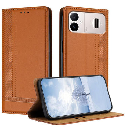 Stitching Design Scratch-Resistant Vegan Leather Phone Case, For Redmi K90 Max 5G, For Redmi 15a 5G, For Redmi A7 Pro 4G 171mm, For Redmi Turbo 5 Max 5G, For Redmi Turbo 5 5G / Poco X8 Pro 5G, For Redmi Note 15 Pro+ 5G Global 163.3                     ...