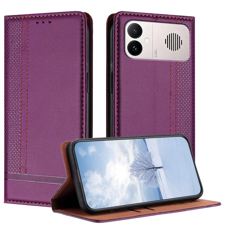 Stitching Design Scratch-Resistant Vegan Leather Phone Case, For Redmi K90 Max 5G, For Redmi 15a 5G, For Redmi A7 Pro 4G 171mm, For Redmi Turbo 5 Max 5G, For Redmi Turbo 5 5G / Poco X8 Pro 5G, For Redmi Note 15 Pro+ 5G Global 163.3                     ...