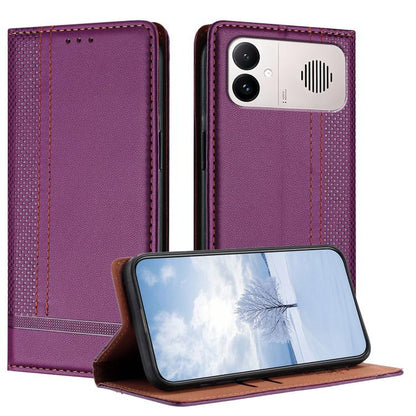 Stitching Design Scratch-Resistant Vegan Leather Phone Case, For Redmi K90 Max 5G, For Redmi 15a 5G, For Redmi A7 Pro 4G 171mm, For Redmi Turbo 5 Max 5G, For Redmi Turbo 5 5G / Poco X8 Pro 5G, For Redmi Note 15 Pro+ 5G Global 163.3                     ...
