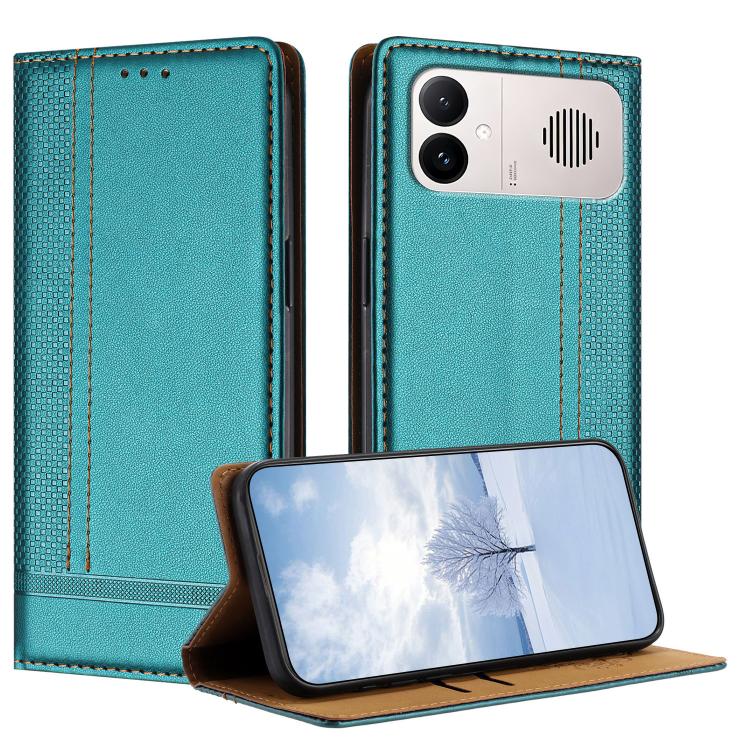 Stitching Design Scratch-Resistant Vegan Leather Phone Case, For Redmi K90 Max 5G, For Redmi 15a 5G, For Redmi A7 Pro 4G 171mm, For Redmi Turbo 5 Max 5G, For Redmi Turbo 5 5G / Poco X8 Pro 5G, For Redmi Note 15 Pro+ 5G Global 163.3                     ...