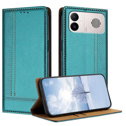 Stitching Design Scratch-Resistant Vegan Leather Phone Case, For Redmi K90 Max 5G, For Redmi 15a 5G, For Redmi A7 Pro 4G 171mm, For Redmi Turbo 5 Max 5G, For Redmi Turbo 5 5G / Poco X8 Pro 5G, For Redmi Note 15 Pro+ 5G Global 163.3                     ...