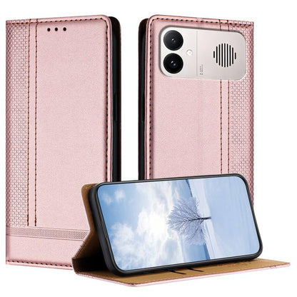 Stitching Design Scratch-Resistant Vegan Leather Phone Case, For Redmi K90 Max 5G, For Redmi 15a 5G, For Redmi A7 Pro 4G 171mm, For Redmi Turbo 5 Max 5G, For Redmi Turbo 5 5G / Poco X8 Pro 5G, For Redmi Note 15 Pro+ 5G Global 163.3                     ...