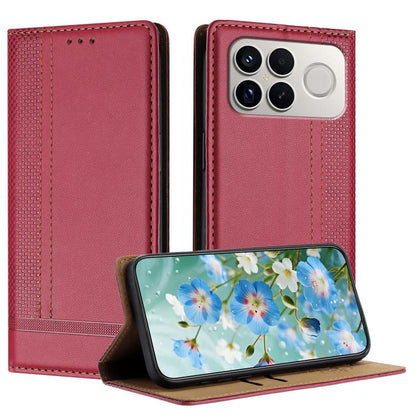 Stitching Design Scratch-Resistant Vegan Leather Phone Case, For Redmi K90 Max 5G, For Redmi 15a 5G, For Redmi A7 Pro 4G 171mm, For Redmi Turbo 5 Max 5G, For Redmi Turbo 5 5G / Poco X8 Pro 5G, For Redmi Note 15 Pro+ 5G Global 163.3                     ...