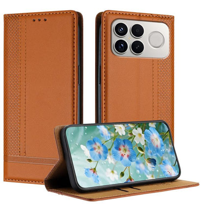 Stitching Design Scratch-Resistant Vegan Leather Phone Case, For Redmi K90 Max 5G, For Redmi 15a 5G, For Redmi A7 Pro 4G 171mm, For Redmi Turbo 5 Max 5G, For Redmi Turbo 5 5G / Poco X8 Pro 5G, For Redmi Note 15 Pro+ 5G Global 163.3                     ...