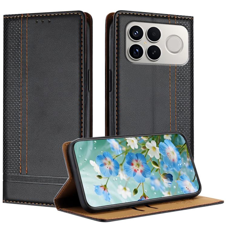Stitching Design Scratch-Resistant Vegan Leather Phone Case, For Redmi K90 Max 5G, For Redmi 15a 5G, For Redmi A7 Pro 4G 171mm, For Redmi Turbo 5 Max 5G, For Redmi Turbo 5 5G / Poco X8 Pro 5G, For Redmi Note 15 Pro+ 5G Global 163.3                     ...