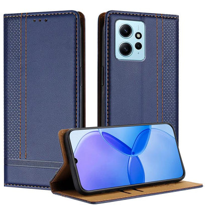 Stitching Design Scratch-Resistant Vegan Leather Phone Case, For Redmi K60 Ultra, For Redmi K70, For Redmi 12 4G, For Redmi Note 12S, For Redmi Note 12 4G Global, For Redmi Note 12 Turbo, For Redmi Note 12 Pro+ Global, For Redmi Note 12 Pro 5G Global  ...