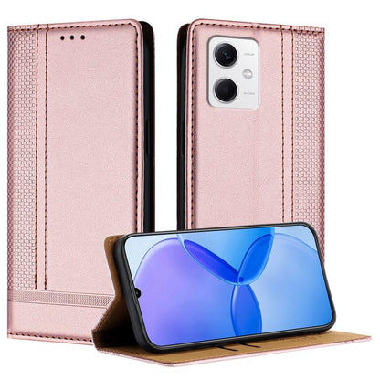 Stitching Design Scratch-Resistant Vegan Leather Phone Case, For Redmi K60 Ultra, For Redmi K70, For Redmi 12 4G, For Redmi Note 12S, For Redmi Note 12 4G Global, For Redmi Note 12 Turbo, For Redmi Note 12 Pro+ Global, For Redmi Note 12 Pro 5G Global  ...