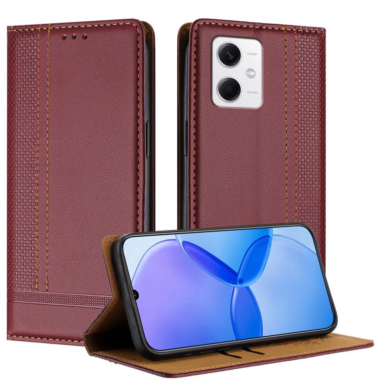 Stitching Design Scratch-Resistant Vegan Leather Phone Case, For Redmi K60 Ultra, For Redmi K70, For Redmi 12 4G, For Redmi Note 12S, For Redmi Note 12 4G Global, For Redmi Note 12 Turbo, For Redmi Note 12 Pro+ Global, For Redmi Note 12 Pro 5G Global  ...