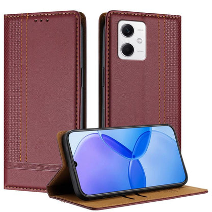 Stitching Design Scratch-Resistant Vegan Leather Phone Case, For Redmi K60 Ultra, For Redmi K70, For Redmi 12 4G, For Redmi Note 12S, For Redmi Note 12 4G Global, For Redmi Note 12 Turbo, For Redmi Note 12 Pro+ Global, For Redmi Note 12 Pro 5G Global  ...