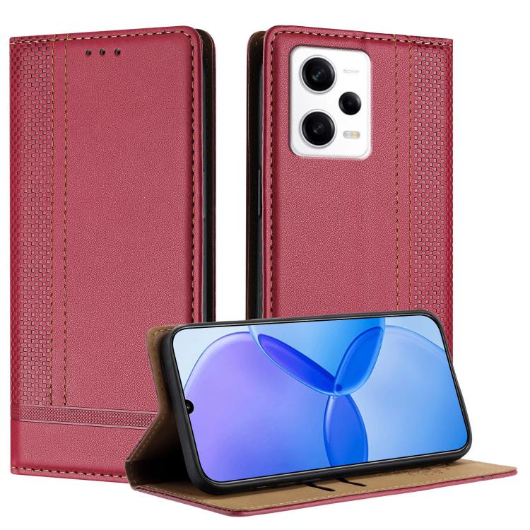 Stitching Design Scratch-Resistant Vegan Leather Phone Case, For Redmi K60 Ultra, For Redmi K70, For Redmi 12 4G, For Redmi Note 12S, For Redmi Note 12 4G Global, For Redmi Note 12 Turbo, For Redmi Note 12 Pro+ Global, For Redmi Note 12 Pro 5G Global  ...