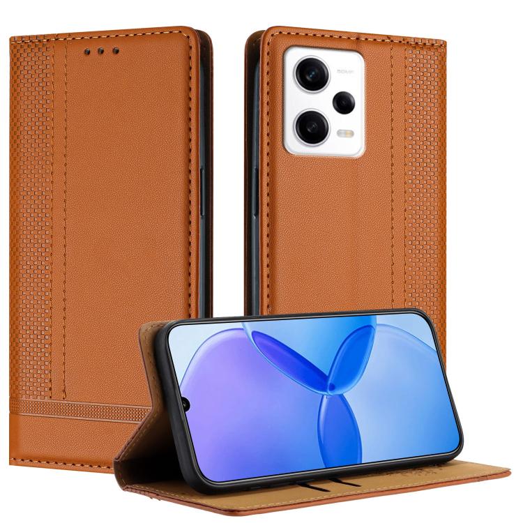 Stitching Design Scratch-Resistant Vegan Leather Phone Case, For Redmi K60 Ultra, For Redmi K70, For Redmi 12 4G, For Redmi Note 12S, For Redmi Note 12 4G Global, For Redmi Note 12 Turbo, For Redmi Note 12 Pro+ Global, For Redmi Note 12 Pro 5G Global  ...