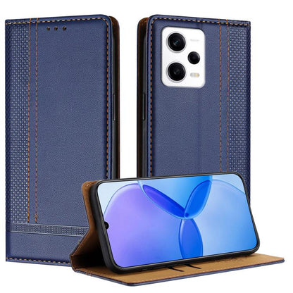 Stitching Design Scratch-Resistant Vegan Leather Phone Case, For Redmi K60 Ultra, For Redmi K70, For Redmi 12 4G, For Redmi Note 12S, For Redmi Note 12 4G Global, For Redmi Note 12 Turbo, For Redmi Note 12 Pro+ Global, For Redmi Note 12 Pro 5G Global  ...