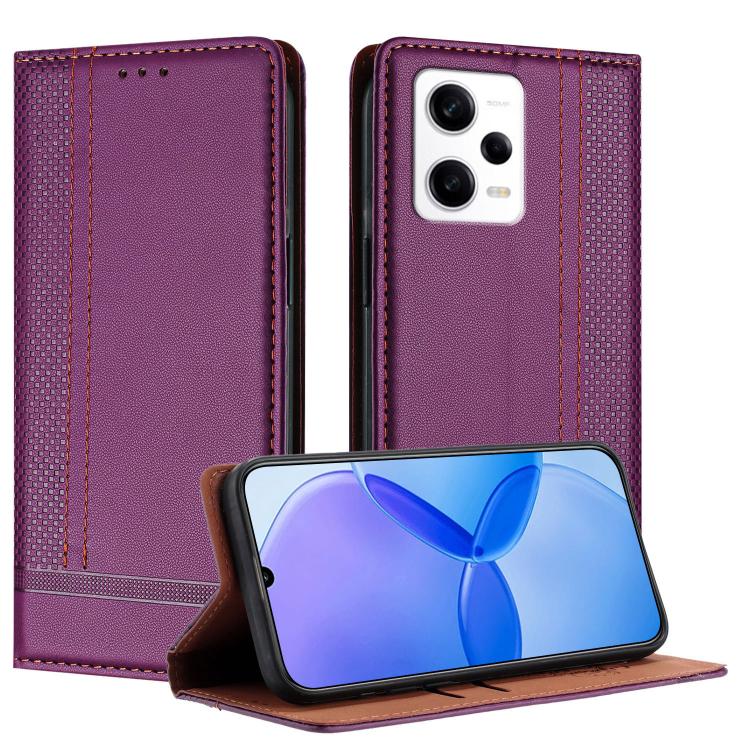 Stitching Design Scratch-Resistant Vegan Leather Phone Case, For Redmi K60 Ultra, For Redmi K70, For Redmi 12 4G, For Redmi Note 12S, For Redmi Note 12 4G Global, For Redmi Note 12 Turbo, For Redmi Note 12 Pro+ Global, For Redmi Note 12 Pro 5G Global  ...