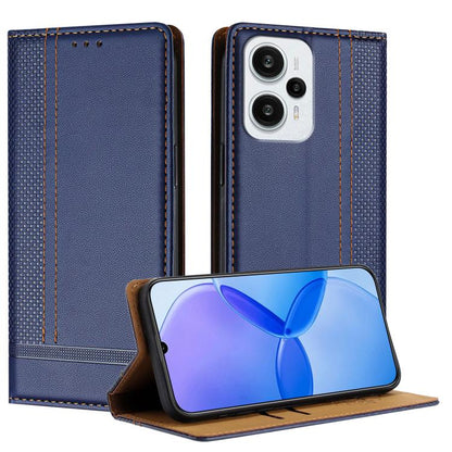 Stitching Design Scratch-Resistant Vegan Leather Phone Case, For Redmi K60 Ultra, For Redmi K70, For Redmi 12 4G, For Redmi Note 12S, For Redmi Note 12 4G Global, For Redmi Note 12 Turbo, For Redmi Note 12 Pro+ Global, For Redmi Note 12 Pro 5G Global  ...