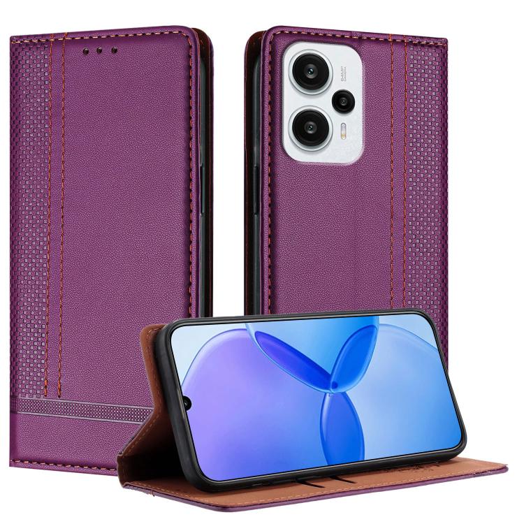 Stitching Design Scratch-Resistant Vegan Leather Phone Case, For Redmi K60 Ultra, For Redmi K70, For Redmi 12 4G, For Redmi Note 12S, For Redmi Note 12 4G Global, For Redmi Note 12 Turbo, For Redmi Note 12 Pro+ Global, For Redmi Note 12 Pro 5G Global  ...